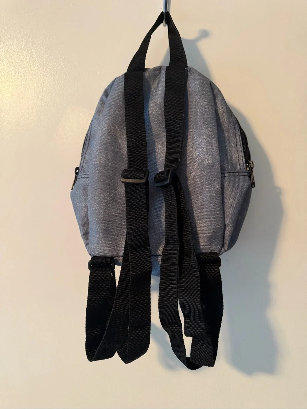 Vans Blue-Gray Mini Backpack with Off The Wall Patch